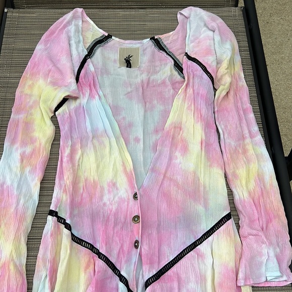 NWOT One Teaspoon Dirty Cash Sorbet Kimono Maxi Duster - Picture 6 of 16